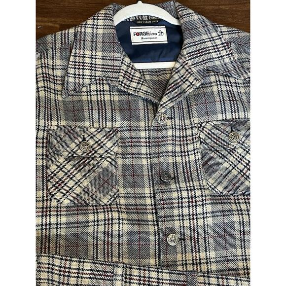 Vtg Penguin Munsingwear Men Dress Wool Pants Suit Plaid Size 38x29? Bell bottom - Picture 4 of 11